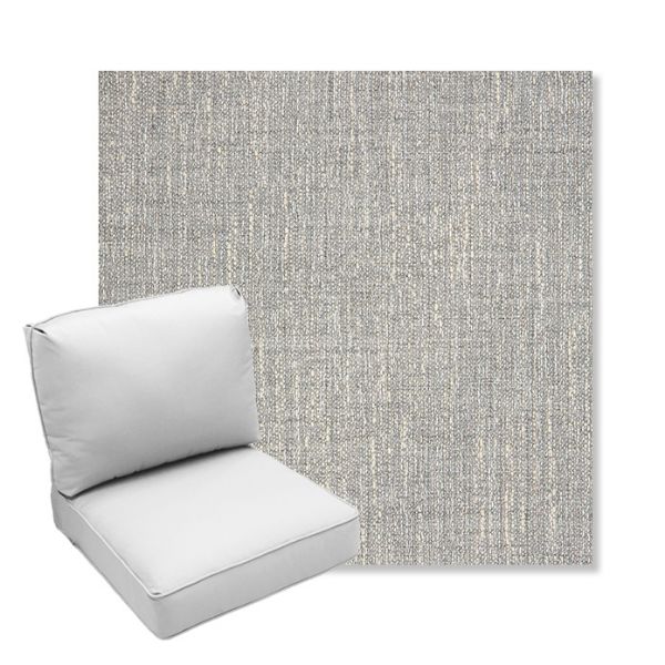 Picture of Adena Pebble | Center Seam Deep Seating Outdoor Cushions - Sunbrella© Fabric
