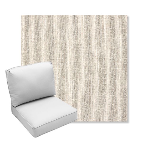 Picture of Adena Sand | Center Seam Deep Seating Outdoor Cushions - Sunbrella© Fabric