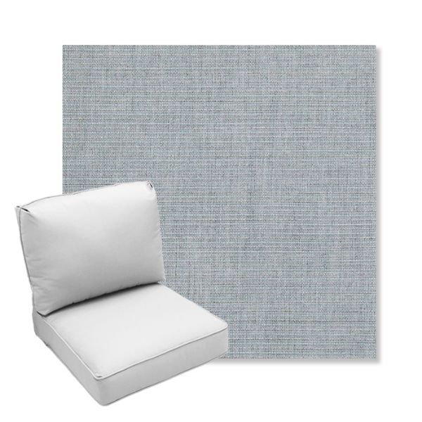 Picture of Ambrose Chambray | Center Seam Deep Seating Outdoor Cushions - Sunbrella© Fabric
