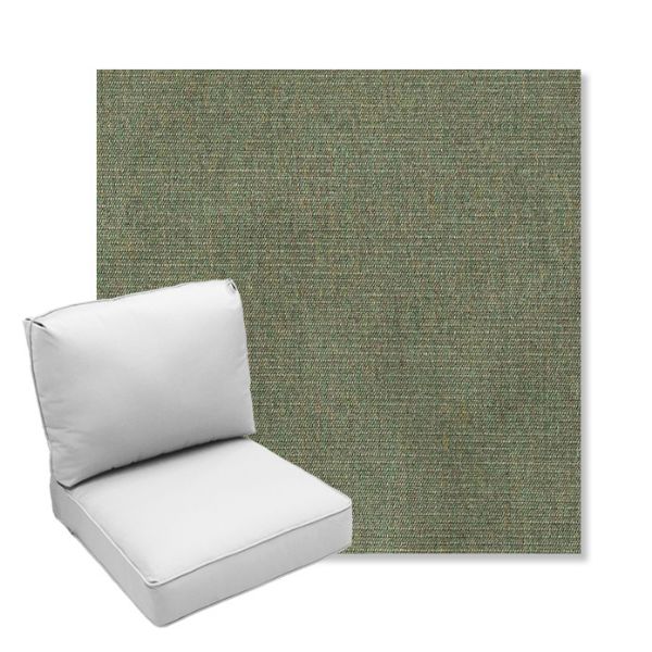Picture of Ambrose Fern | Center Seam Deep Seating Outdoor Cushions - Sunbrella© Fabric