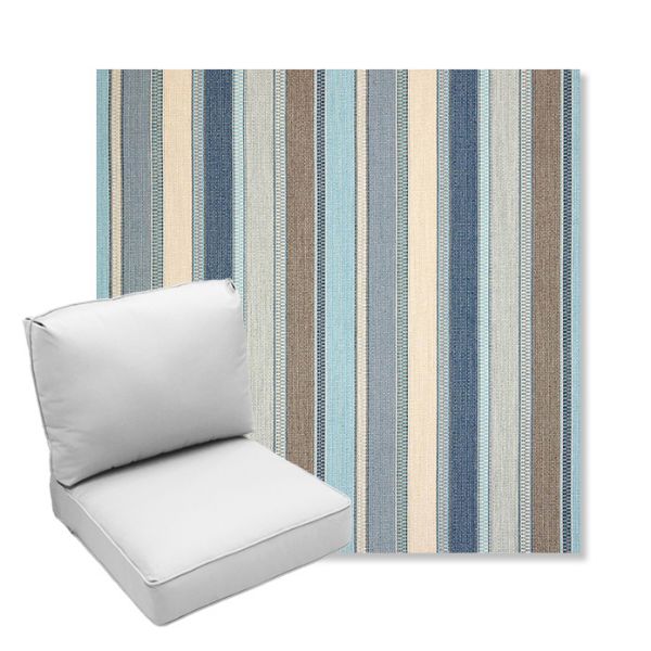 Picture of Ascend Spa | Center Seam Deep Seating Outdoor Cushions - Sunbrella© Fabric