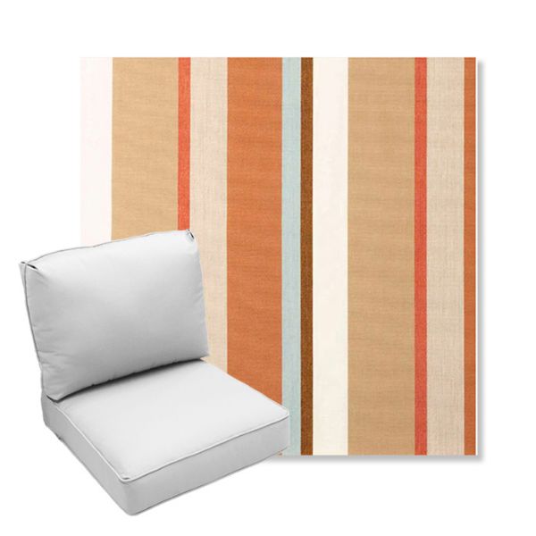 Picture of Beaming Mojave | Center Seam Deep Seating Outdoor Cushions - Sunbrella© Fabric