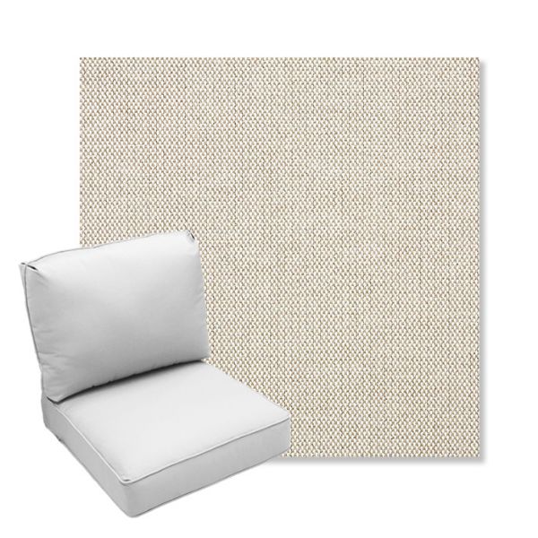 Picture of Blend Linen | Center Seam Deep Seating Outdoor Cushions - Sunbrella© Fabric