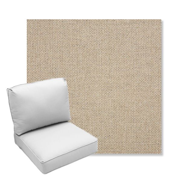 Picture of Blend Sand | Center Seam Deep Seating Outdoor Cushions - Sunbrella© Fabric