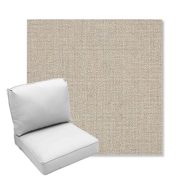 Picture of Bliss Sand | Center Seam Deep Seating Outdoor Cushions - Sunbrella© Fabric
