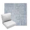 Picture of Boro Indigo | Center Seam Deep Seating Outdoor Cushions - Sunbrella© Fabric