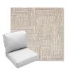Picture of Boro Walnut | Center Seam Deep Seating Outdoor Cushions - Sunbrella© Fabric