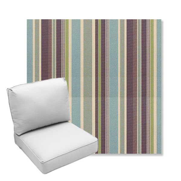 Picture of Brannon Whisper | Center Seam Deep Seating Outdoor Cushions - Sunbrella© Fabric