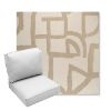 Picture of Brushstroke Stucco | Center Seam Deep Seating Outdoor Cushions - Sunbrella© Fabric