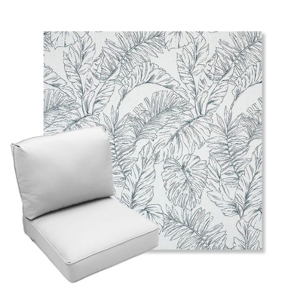 Picture of Calm Laurel | Center Seam Deep Seating Outdoor Cushions - Sunbrella© Fabric