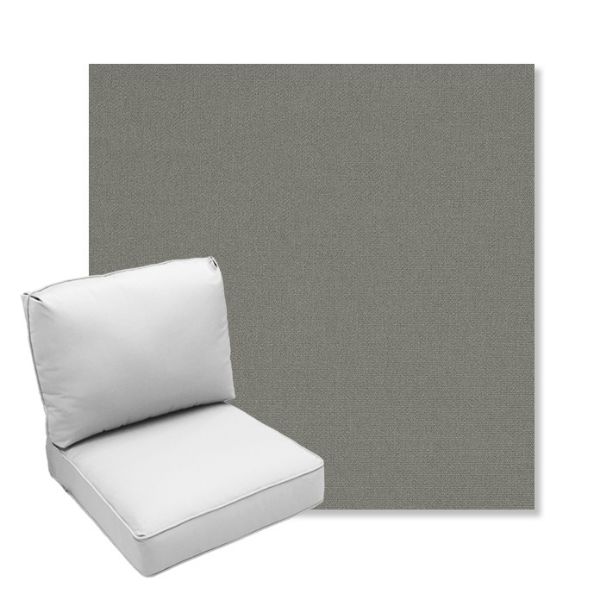 Picture of Canvas Charcoal | Center Seam Deep Seating Outdoor Cushions - Sunbrella© Fabric