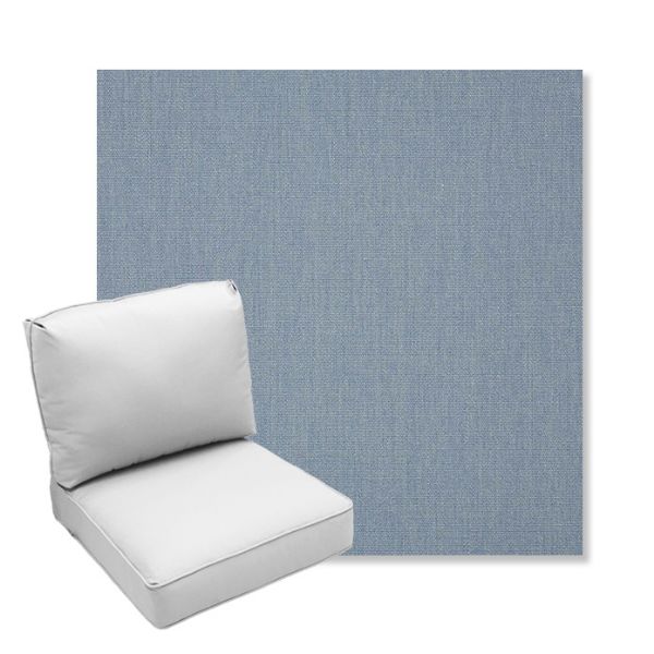 Picture of Canvas Haze | Center Seam Deep Seating Outdoor Cushions - Sunbrella© Fabric