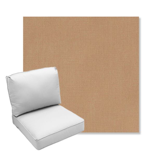 Picture of Canvas Raffia | Center Seam Deep Seating Outdoor Cushions - Sunbrella© Fabric