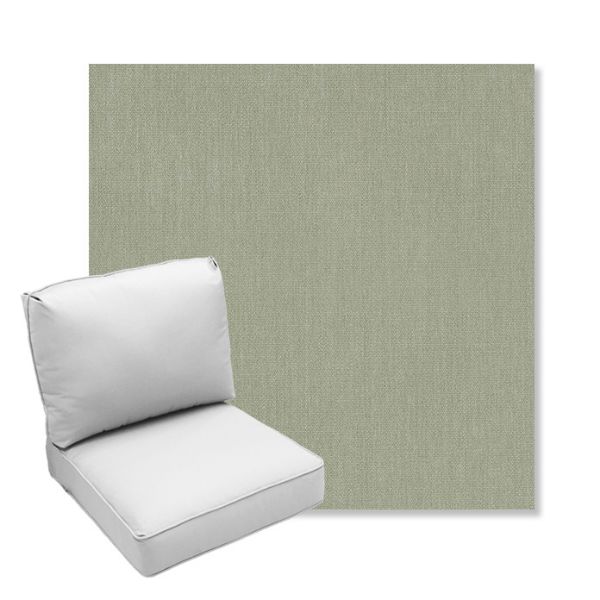 Picture of Canvas Seasalt | Center Seam Deep Seating Outdoor Cushions - Sunbrella© Fabric