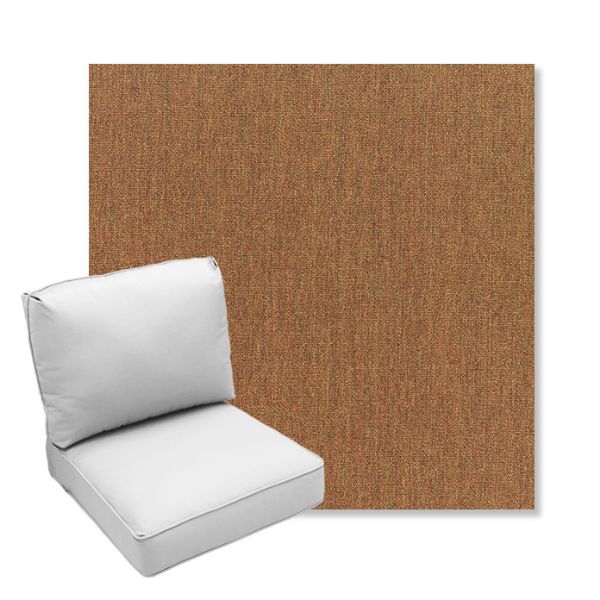 Picture of Canvas Teak | Center Seam Deep Seating Outdoor Cushions - Sunbrella© Fabric