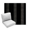 Picture of Caper Onyx | Center Seam Deep Seating Outdoor Cushions - Sunbrella© Fabric
