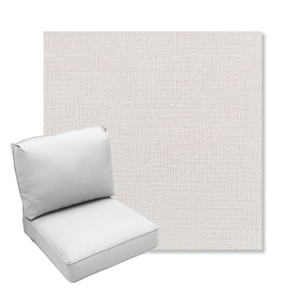 Picture of Cassava White | Center Seam Deep Seating Outdoor Cushions - Sunbrella© Fabric