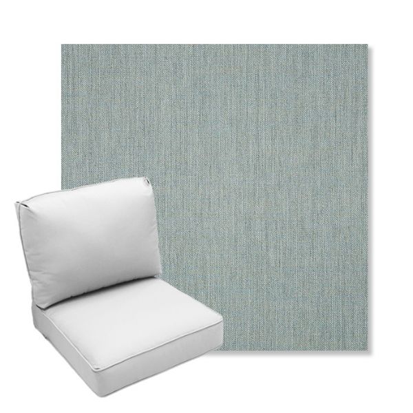 Picture of Cast Mist | Center Seam Deep Seating Outdoor Cushions - Sunbrella© Fabric