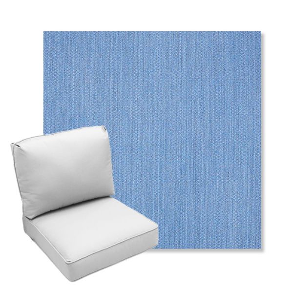 Picture of Cast Ocean | Center Seam Deep Seating Outdoor Cushions - Sunbrella© Fabric