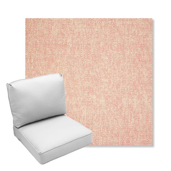 Picture of Chartres Rose | Center Seam Deep Seating Outdoor Cushions - Sunbrella© Fabric