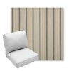 Picture of Cove Pebble | Center Seam Deep Seating Outdoor Cushions - Sunbrella© Fabric
