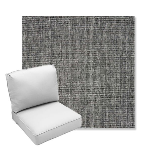 Picture of Crush Pewter | Center Seam Deep Seating Outdoor Cushions - Sunbrella© Fabric