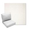 Picture of Crush Snow | Center Seam Deep Seating Outdoor Cushions - Sunbrella© Fabric