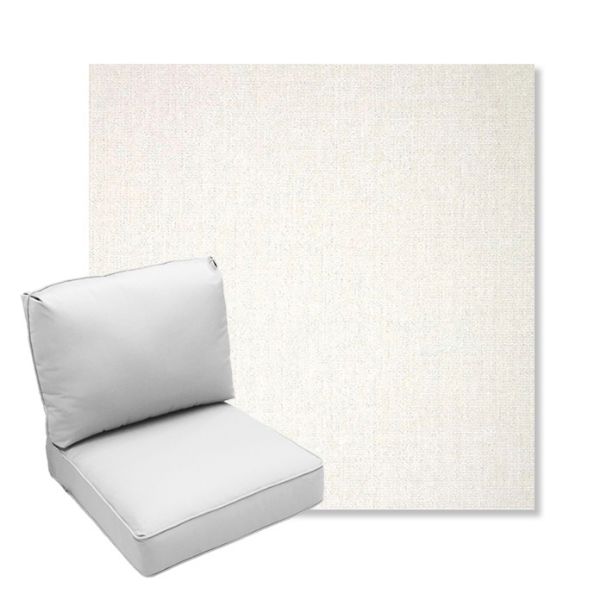 Picture of Crush Snow | Center Seam Deep Seating Outdoor Cushions - Sunbrella© Fabric