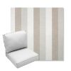 Picture of Direction Linen | Center Seam Deep Seating Outdoor Cushions - Sunbrella© Fabric
