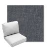 Picture of Dither Slate | Center Seam Deep Seating Outdoor Cushions - Sunbrella© Fabric