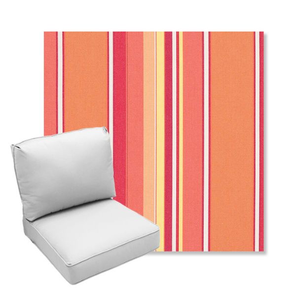 Picture of Dolce Mango | Center Seam Deep Seating Outdoor Cushions - Sunbrella© Fabric
