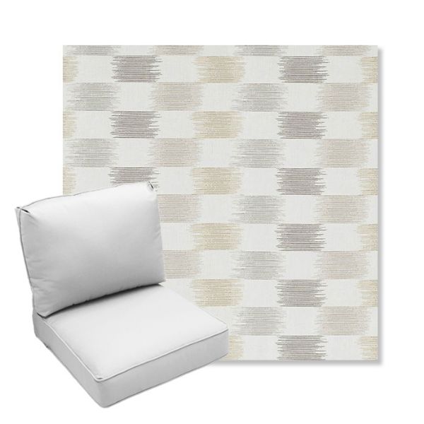 Picture of Dream Dune | Center Seam Deep Seating Outdoor Cushions - Sunbrella© Fabric