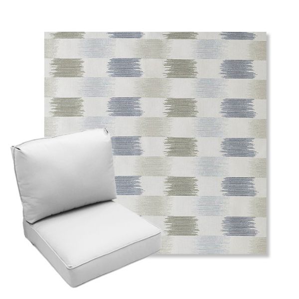 Picture of Dream Mist | Center Seam Deep Seating Outdoor Cushions - Sunbrella© Fabric
