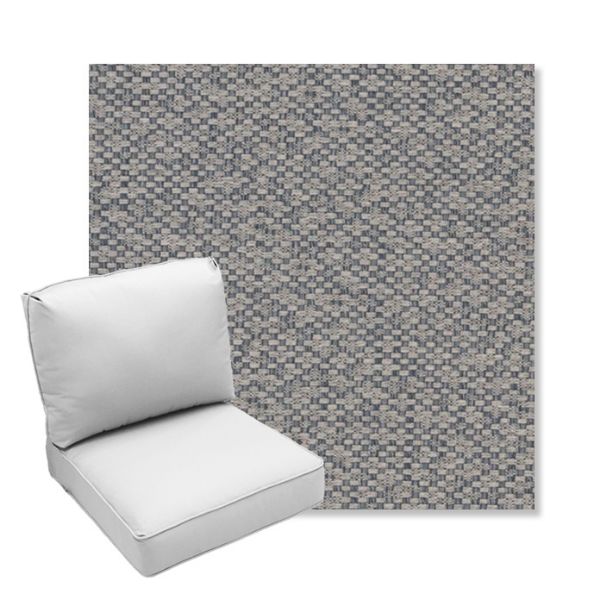 Picture of Dumont Slate | Center Seam Deep Seating Outdoor Cushions - Sunbrella© Fabric