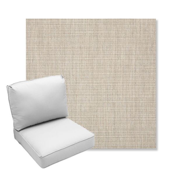 Picture of Echo Ash | Center Seam Deep Seating Outdoor Cushions - Sunbrella© Fabric