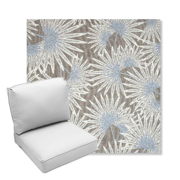 Picture of Etta Vapor | Center Seam Deep Seating Outdoor Cushions - Sunbrella© Fabric