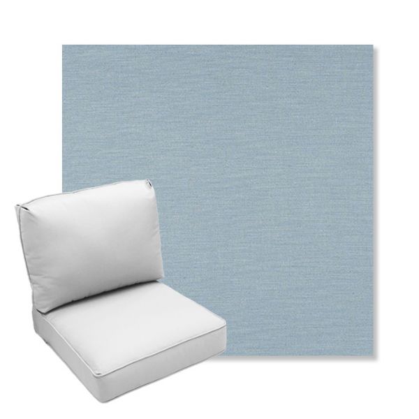 Picture of Exhale Dewdrop | Center Seam Deep Seating Outdoor Cushions - Sunbrella© Fabric