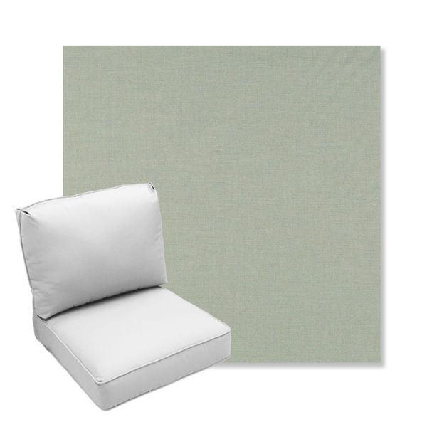 Picture of Exhale Rainwashed | Center Seam Deep Seating Outdoor Cushions - Sunbrella© Fabric