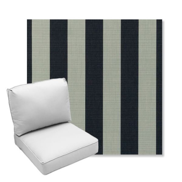 Picture of Expressive Mist | Center Seam Deep Seating Outdoor Cushions - Sunbrella© Fabric