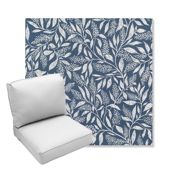 Picture of Exquisite Indigo | Center Seam Deep Seating Outdoor Cushions - Sunbrella© Fabric