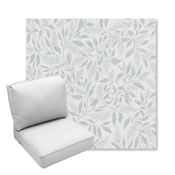 Picture of Exquisite Mist | Center Seam Deep Seating Outdoor Cushions - Sunbrella© Fabric