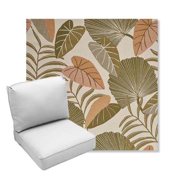 Picture of Fernie Mimosa | Center Seam Deep Seating Outdoor Cushions - Sunbrella© Fabric