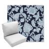 Picture of Floral Song Navy | Center Seam Deep Seating Outdoor Cushions - Sunbrella© Fabric