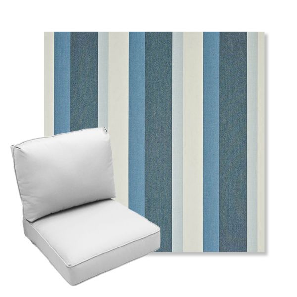 Picture of Gateway Coast | Center Seam Deep Seating Outdoor Cushions - Sunbrella© Fabric