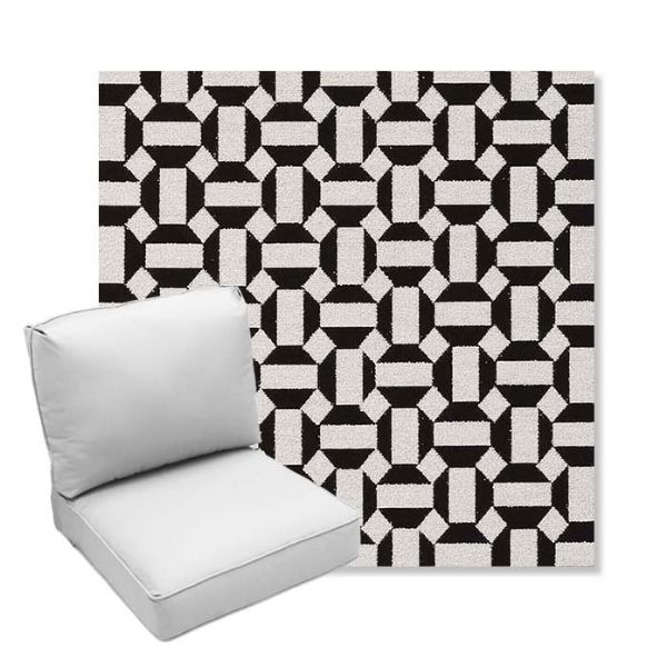 Picture of Hoopla Panda | Center Seam Deep Seating Outdoor Cushions - Sunbrella© Fabric
