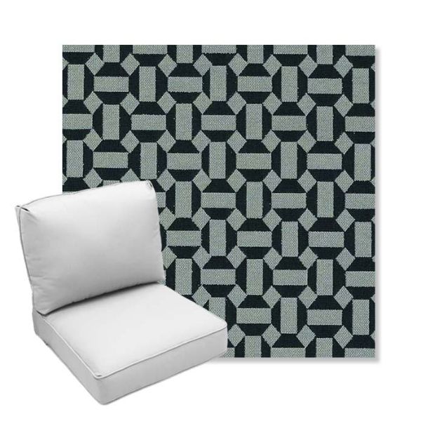 Picture of Hoopla Plume | Center Seam Deep Seating Outdoor Cushions - Sunbrella© Fabric