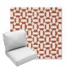 Picture of Hoopla Tobiko | Center Seam Deep Seating Outdoor Cushions - Sunbrella© Fabric