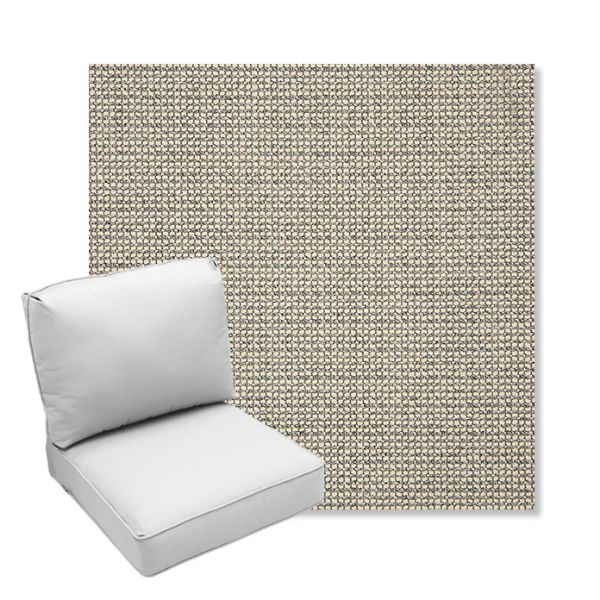 Picture of Hybrid Smoke | Center Seam Deep Seating Outdoor Cushions - Sunbrella© Fabric