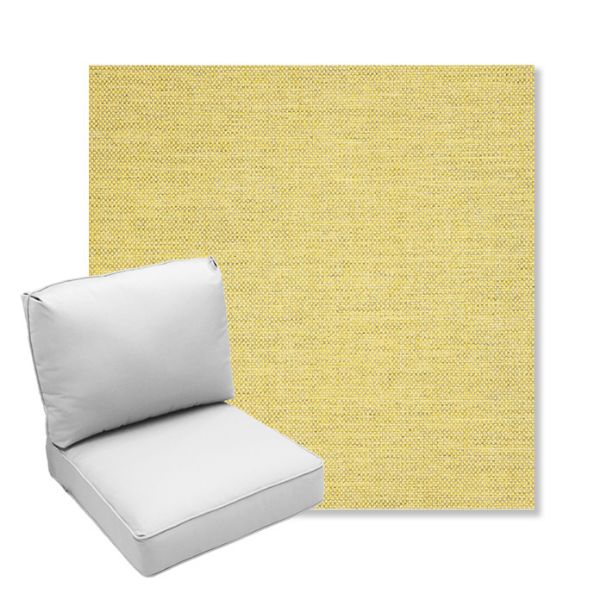Picture of Idol Canary | Center Seam Deep Seating Outdoor Cushions - Sunbrella© Fabric