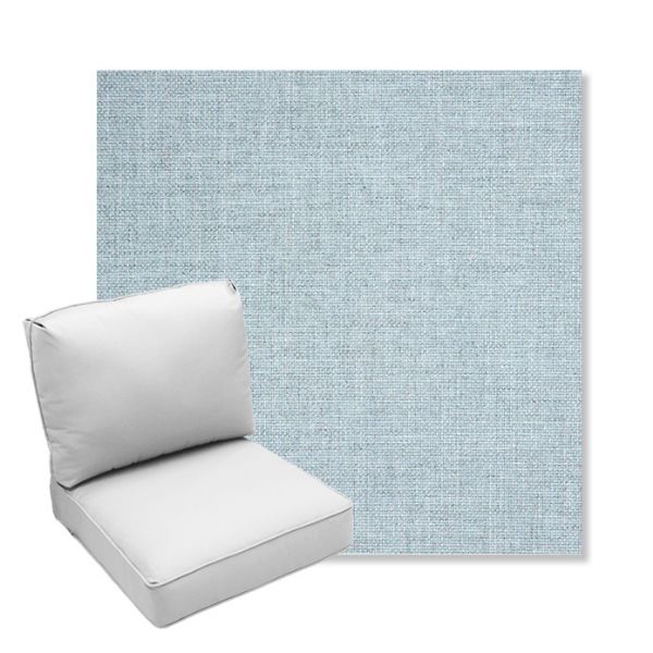 Picture of Idol Frost | Center Seam Deep Seating Outdoor Cushions - Sunbrella© Fabric